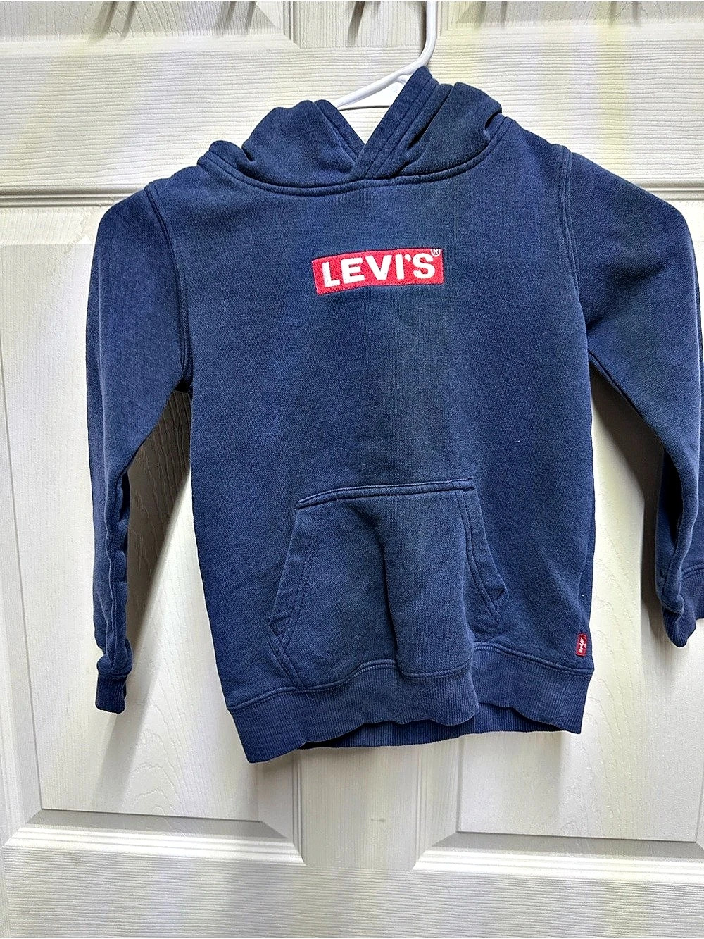 Levi's Boys Logo Fleece Hoodie Blue Boys 5T